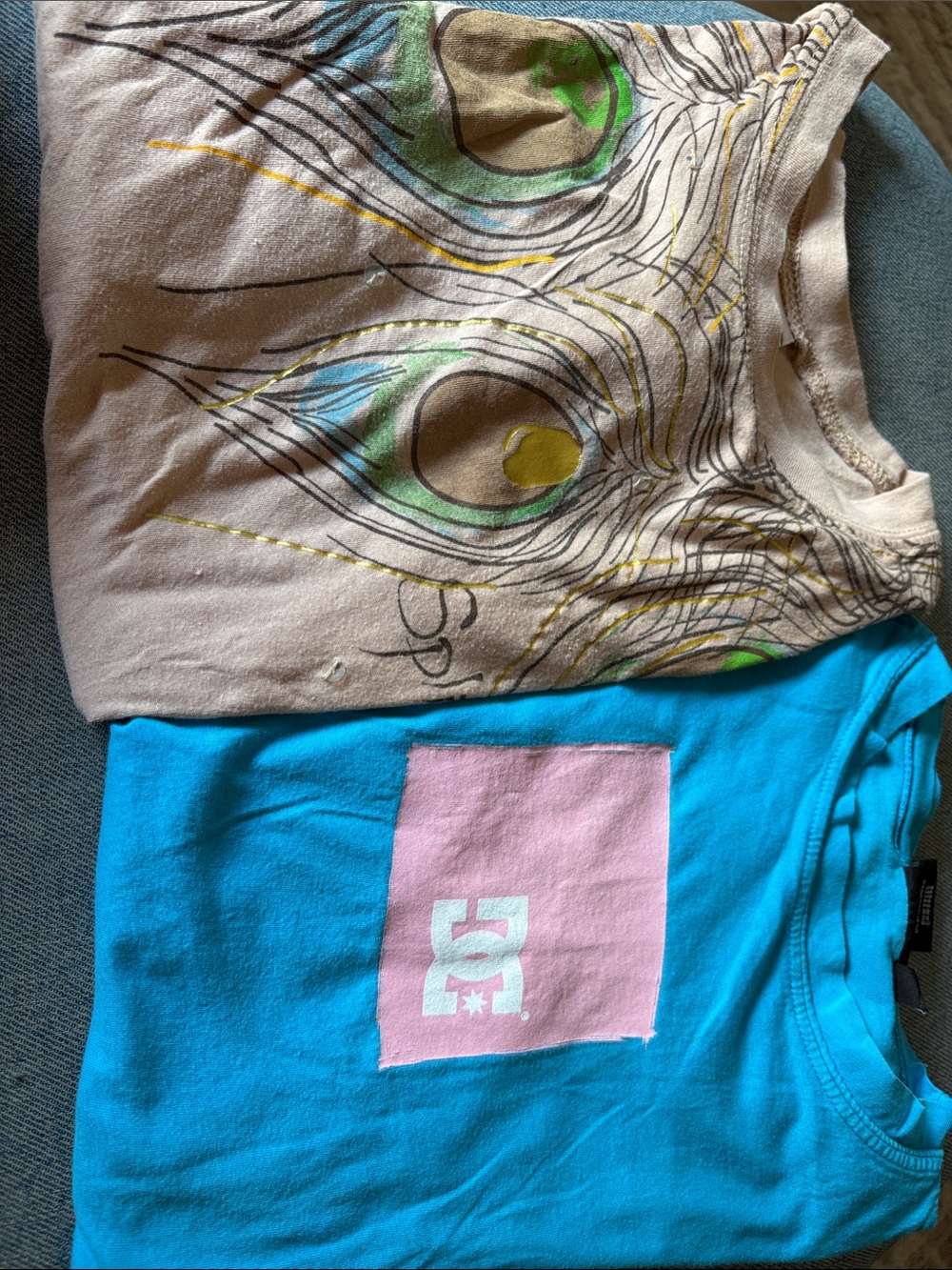 DC Blue T shirt and Split T shirt bundle